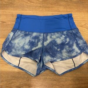 Lululemon Athletica Blue Cloud Pattern Shorts